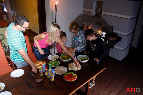 Terrassendielen im Einfamilienhaus